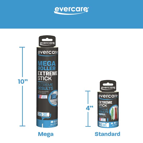 Evercare Large Surface Mega Pet Roller Refill, 50 Layers