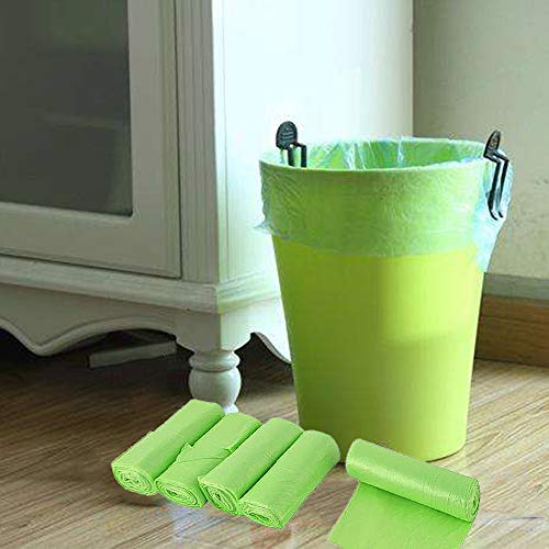 Trash Bags Biodegradable, Strong Rubbish Bags, Trash bags Recycling & Degradable Garbage Bags, Compostable Bags (Green, 13 Gallon) - size: 13 Gallon, 60 Count (Pack of 1)