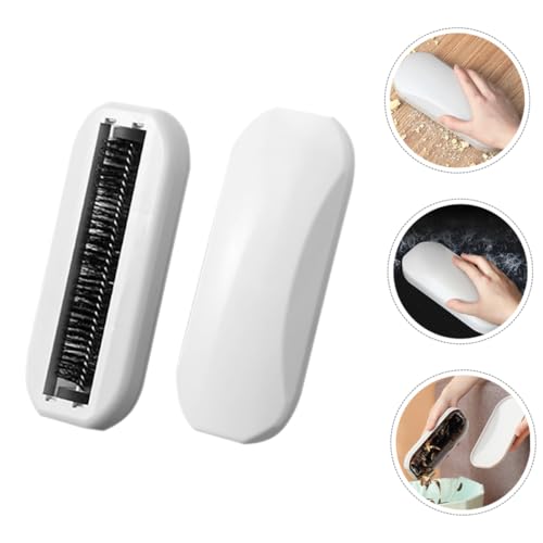 Alipis 2pcs Handheld Crumb Sweeper Soft Bristles Reusable Debris Collector for Tables Sofas and Floors Ergonomic Design for Easy Cleaning of Hair Lint and Crumbs