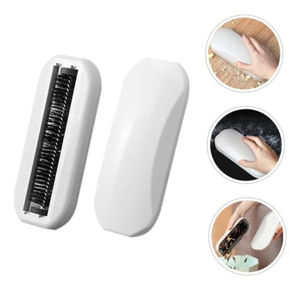 Alipis 2pcs Handheld Crumb Sweeper Soft Bristles Reusable Debris Collector for Tables Sofas and Floors Ergonomic Design for Easy Cleaning of Hair Lint and Crumbs