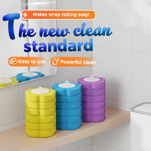 Disposable Toilet Brush, 2026 New Toilet Brush Holder, Compact Wall Mounted Toilet Brush for Modern Bathrooms, Hygienic Toilet Cleaner for Families (Gray+18PCS Brush Heads) - color: Gray+18pcs Brush Heads