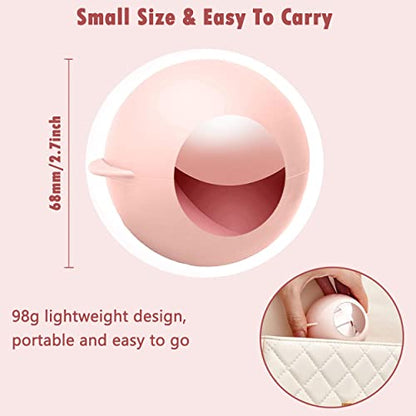 2 Pack Reusable Gel Lint Roller Ball for Pet Hair, MUEDRT Washable Small Lint Remover for Clothes, Portable Sticky Pet Hair Remover for Clothes Traveling Essentials
