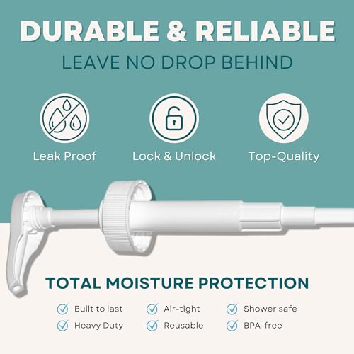 Gallon Pump Dispenser | for Plastic or Glass Bottles | Heavy-Duty Leak Proof for Commercial and Household Use | Pump for Gallon Jug | Non-BPA Plastic (Pack of 2) - size: Pack of 2
