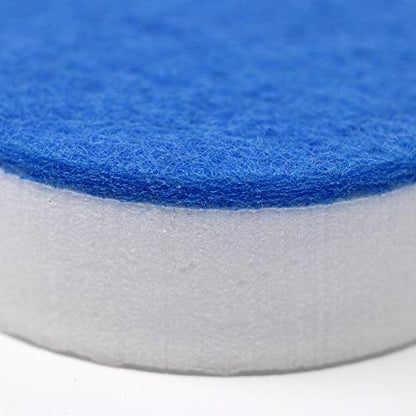 Drill Powered Cleaning Sponges - Magic Eraser with Drill Attachment | High Density Melamine Pads for Bathroom, Kitchen, Grout, Baseboards, Stain Removal | Cordless Power Scrubber Tool