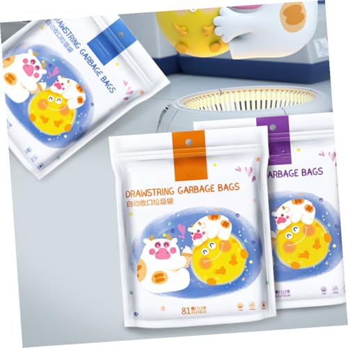 Healeved 69-count High Tenacity Drawstring Garbage Bags Thickened Portable Trash Bags for Kitchen and Home Use Fits Trash Cans to 37cm Diameter