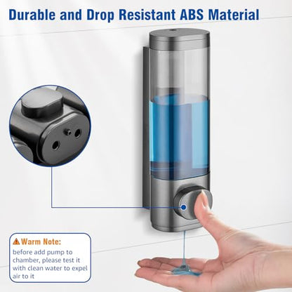 Shampoo and Conditioner Dispenser 1 Chamber No Drill,Shower Soap Pump Dispenser Wall Mounted,Body Wash Dispenser,Shower Gel Shampoo Holder for Bathroom Accessories, (Gun1) - color: Gun1