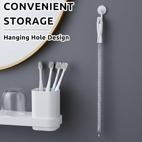 Flexible Drain Cleaning Brush for Sink Pipe Hair Removal and Clog Prevention Suitable for Kitchen Bathroom and Tub