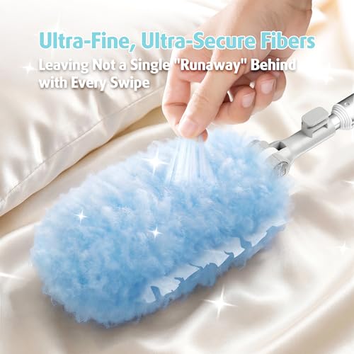 6ft Extendable Duster Handle with 40 Refills, Compatible with Swiffer Duster, Disposable Microfiber Dusting Pads for Home Cleaning, Ceiling, Fan, Window, Hard-to-Reach Areas - color: 40 Count+ 1 Extended Handle