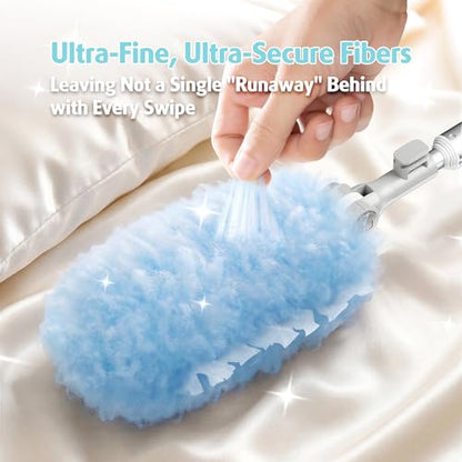 6ft Extendable Duster Handle with 40 Refills, Compatible with Swiffer Duster, Disposable Microfiber Dusting Pads for Home Cleaning, Ceiling, Fan, Window, Hard-to-Reach Areas - color: 40 Count+ 1 Extended Handle