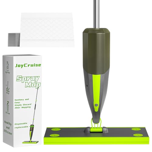 Spray Mop for Cleaning Spray Wet Dry Mops with 60 Dry Pads & 420ML Refillable Bottle Flat Mop for Hardwood, Tile, Laminate, Vinyl, and Marble Floors