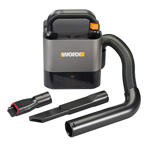 WORX WX030L.9 20V Power Share Cordless Cube Vac Compact Vacuum, Bare Tool Only, No Battery, Black - style: bare tool only
