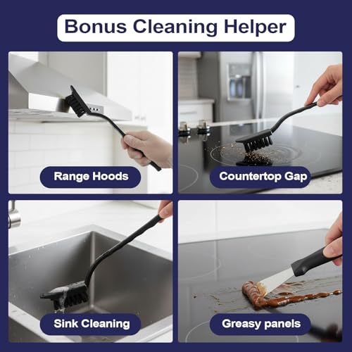 11 Pcs Crevice Brushes for Cleaning Crevice Cleaning Brush Set, 6 Pack Drain Hair Remover Set for Corner Sink Cup Teapot Bottle Blender, Clogged Pipes and Tubes