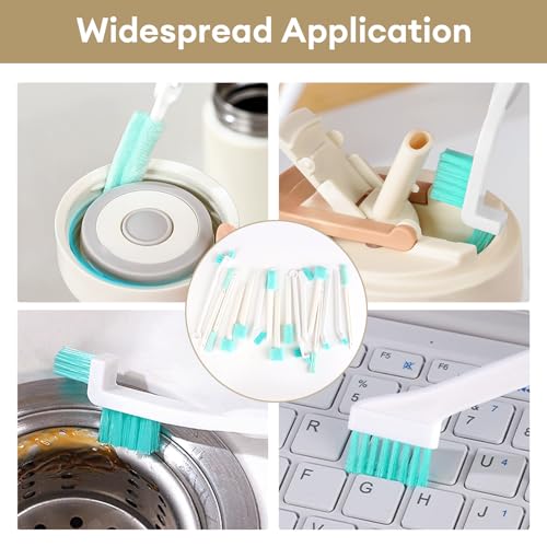 16 Pcs Crevice Cleaning Brush Set, Small Brushes for Tight Spaces, Humidifier Brush, Household Cleaning Tools for Home Appliances
