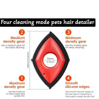 Albab Pet Hair Remover – Reusable Lint Roller – for Couch, Furniture, Clothes, Carpet, Bedding –Cat and Dog Hair –New Self-Cleaning Fur Removal Tool. No Sticky Tape or Adhesive Needed. (Bundle) - color: Bundle