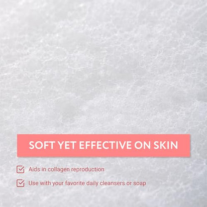 IMPRESA Facial Exfoliating Pads - Deep Cleansing Facial Sponges - Daily Exfoliation Face Scrubbers - Extra Thick Face Sponge - White, Pack of 10 - color: White, size: Thick
