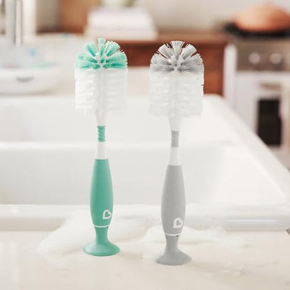 Munchkin® Bristle™ Bottle Brush, Sage - color: Sage and White, size: 1 Count (Pack of 1)