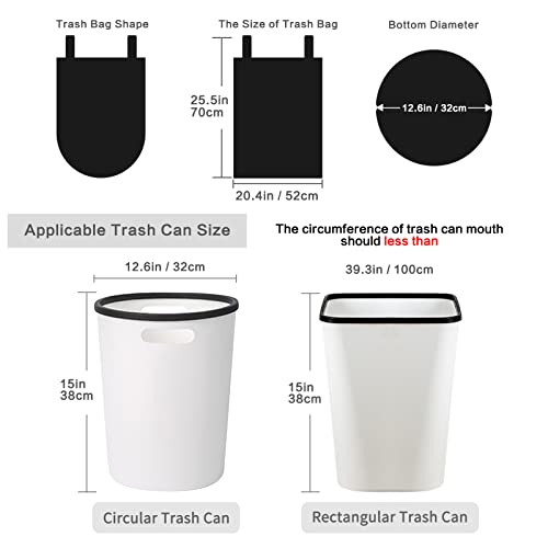 Trash Bags, Garbage Bags, 120 Count 6 Gallon [Extra Thick][Leak Proof] Rubbish Bags Wastebasket Bin Liners for Home Office Trash Can Black - color: B-Black, size: 1 Count (Pack of 120), style: 6 Gallon