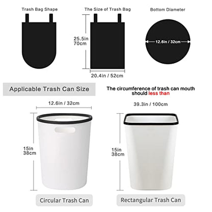 Trash Bags, Garbage Bags, 120 Count 6 Gallon [Extra Thick][Leak Proof] Rubbish Bags Wastebasket Bin Liners for Home Office Trash Can Black - color: B-Black, size: 1 Count (Pack of 120), style: 6 Gallon