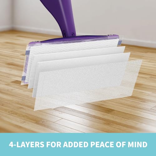 AIR U+ Disposable Mop Pad Refills for Swiffer Wet Jet Mops, Thickned and Absorbent Wet Pads Refill, 48 Count - color: 48 Count Disposable