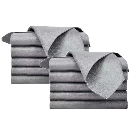 Thickened Magic Cleaning Cloth, Super Absorbent, Lint-Free, Streak-Free Microfiber Cloth for Glass, Car, Windows, Mirrors - Reusable, Quick Drying, Eco-Friendly Multi-Surface Cleaning Rag (10PCS) - color: 10pcs