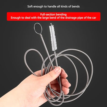 Flexible Drain Brush Extra Long Cleaner For Cleaning Plumbing Sink Fridge Pipe Air Tube Hose Dredging Brush Tool Pipe Cleaning Brush