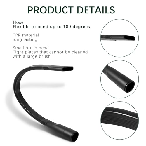 25 inch Vacuum Crevice Tool Attachment for Vacuum Cleaner Hoses 1-1/4"(32mm) or 1-3/8"(35mm)