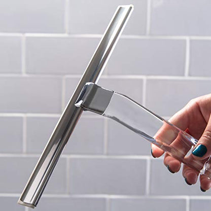 Bath Bliss Stainless Steel Squeegee with Acrylic Handl