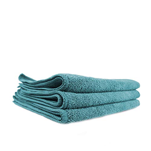 Chemical Guys MICMGREEN03 Workhorse Professional Grade Microfiber Towel, Green, (Safe for Car Wash, Home Cleaning & Pet Drying Cloths) 16" x 16", Pack of 3 - color: Green, size: 16" x 16"