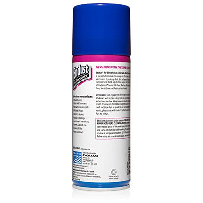 Endust for Electronics; Anti-Static Screen & Electronics Multi-Surface Foaming Cleaning Spray with Extra Large Microfiber Towel; 10 oz. Aerosol + 16"x16" Towel (096010PT)