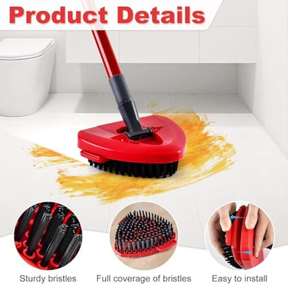 Spin Mop Replacement Head - EasyWring Mop Refills Compatible with Triangle Spin Mop, Great Cleaning Power, Microfiber, Helper for Housework, Machine Washable (new Brush) - size: new brush
