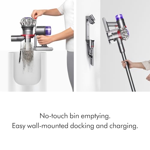 Dyson V8 Cordless Vacuum, Cleans Hard Floors and Carpets, Detangles, Converts to Handheld, 115AW, 2 Power Modes, Up to 40 Minutes¹ - style: V8