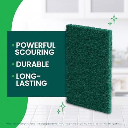 Scotch-Brite Heavy Duty Scouring Pad, Dish Scrubber for Kitchen + Outdoor, 3 Scrub Pads for Uncoated Pots and Pans, Cast Iron Cooktops, Grill Grates, Oven Racks, & BBQ, Durable, Long-Lasting - size: 3 Count (Pack of 1)
