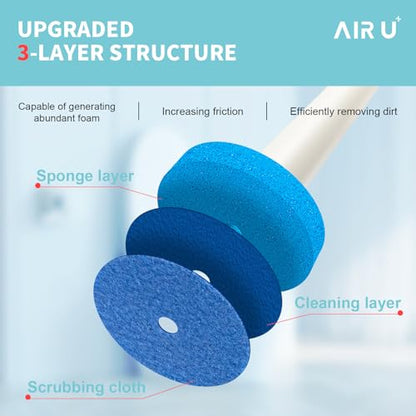 48 Count Disposable Toilet Brush Heads, Toilet Bowl Wand Refills for Toilet and Bathroom Cleaning, Not Suitable for Electric Toilet Brushes - color: 48 Refill
