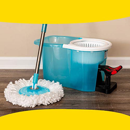 Hurricane Spin Mop Replacement Mop Heads for As Seen On TV Cleaning System by BulbHead, Spin Away Germy, Dirty Water - Super-Absorbent Microfiber Head Holds 10X Weight — 1-Pack - size: 8.5 Inch