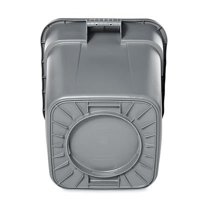 Rubbermaid Commercial LLDPE Square Brute 28-Gallon Trash Can without Lid, Gray, For Restaurants/Garages/Offices/Mailrooms/Classrooms