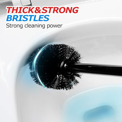 FORASTO 3Pack 2 in 1 Toilet Brush and Plunger Set, Extended Handle Plunger,Toilet Bowl Brush Plunger Set,Bathroom Cleaning Tools,Toilet Brush Plunger Combo,Cleaning Brush,Cleaning Supplies (21inch) - color: Black, size: 3Pack
