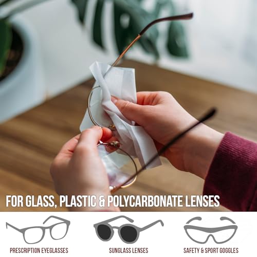 OptiPlus Eyeglass Lens Wipes l Pre-Moistened l Cleaning Wipes for Glasses, Smart Phones, Optical Lens, Goggles, and Watch Screen l Quick-Dry & Scratch-Free | 200 Count (Pack of 1)) - size: 200 Count (Pack of 1)