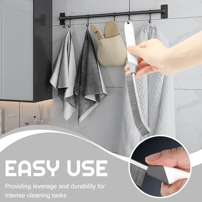 Crevice Cleaning Brush Bathroom Tile Groove Gap Cleaning Brush Premium Crevice Cleaning Tool Aluminum Support with 15° Angled Head-Grout Thin Brush,Kitchen & Bathroom Tool (5PCS) - color: 3pcs