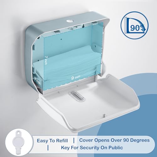 Paper Towel Holder Dispenser Wall Mount,Multifold/Trifold/C Fold Hand Towel Dispenser,Commercial Paper Towel Dispenser for Bathroom Tissue Dispenser,Large Capacity 200 Sheets (White-3010) - color: White-3010