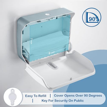 Paper Towel Holder Dispenser Wall Mount,Multifold/Trifold/C Fold Hand Towel Dispenser,Commercial Paper Towel Dispenser for Bathroom Tissue Dispenser,Large Capacity 200 Sheets (White-3010) - color: White-3010