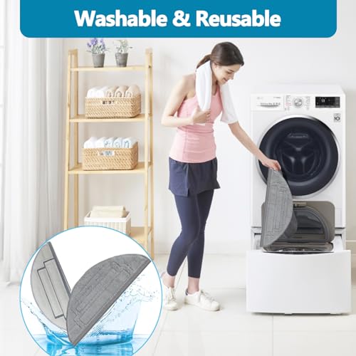 6 Pack Mop Cloth Pads Replacement for Roborock S8 Pro Ultra Robot Vacuum, Upgraded Reusable Microfiber Dual Sonic Mopping Pad Accessories - size: S8 Pro Ultra Dual Zone Mops