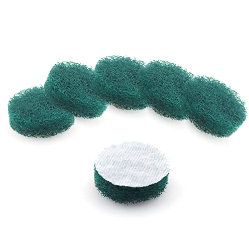 Heavy Duty Scour Pads, Non-Scratch Scrub Sponges, ULIFESTAR 5PCS Dish Scrubber Scouring Pads, Dual-Sided Reusable Household Scrub Pads for Dishes,Dish Cleaning Tool,Kitchen Scrubbers & Metal Grills - size: 50mm/2''Green 180-240grits