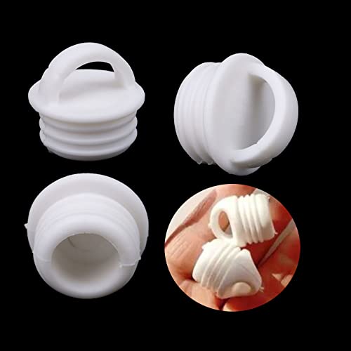 5 Pack Kayak Drain Plug with Handle Grips Hard Cooler Plugs Drain Holes Rubber Stopper for Skeeter Fishing Kayak Boat Inflatable Paddle Board Rowboat Portable Ice Chest Box 25mm 1 Inch - color: For Inner Diameter 2.45-2.55cm/0.96-1in