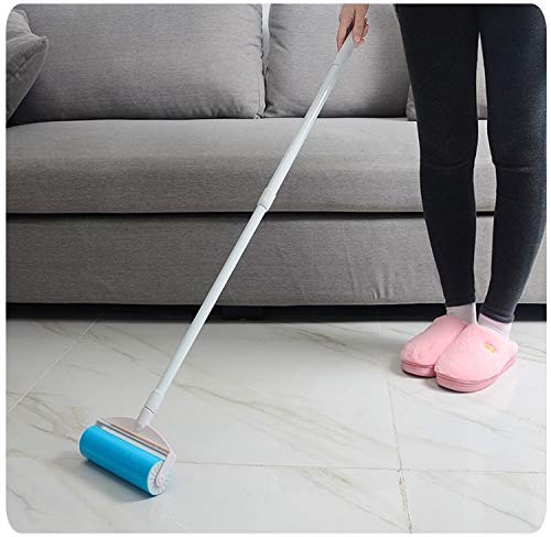 Sticky Resuable Tapeless Lint Roller Cat Dog Hair Remover with Long Handle Washable Tool Pet Shedding Brush Cleans Your Suit/Sofa 3 Diffrent Size One Set