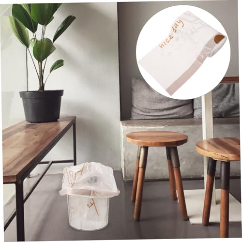 Mikinona 60Pcs Thickened Drawstring Trash Bags Large Capacity Garbage Bags Tear Resistant Handheld Pouches for Home Office Bedroom Kitchen Use