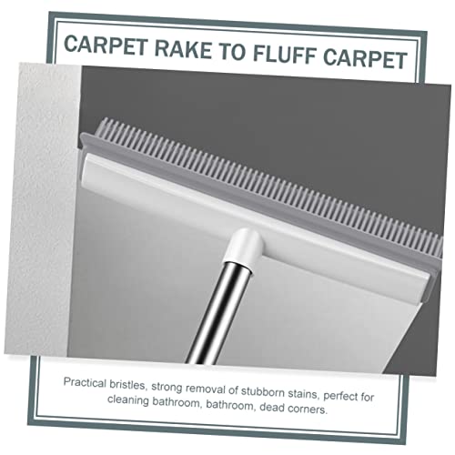 Carpet Rake to Fluff Carpet Pet Hair Remover Brush Dual Use Cleaning Brush