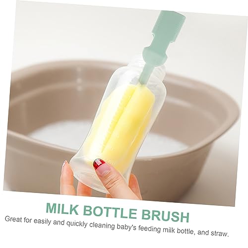 5-in-1 Bottle Brush Set Travel Bottle Brush Stainless Steel Pp Sponge 29cm Random Color