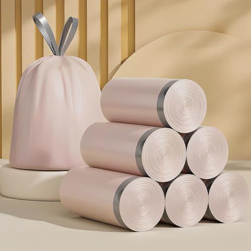 150 Count Large Trash Bags Drawstring - Extra Thick Pink Large Garbage Bags Unscented Strong Plastic Waste Basket Liners for Kitchen Car Office (45x42cm) - color: 150 Count