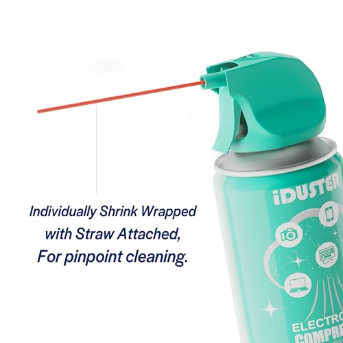 Compressed Canned Air Duster for Computer - iDuster Disposable Electronic Keyboard Cleaner for Cleaning Duster, 2PCS(3.5oz) - size: 3.5oz 2PCS