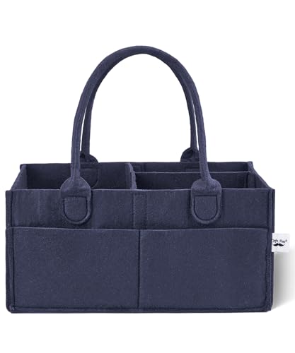 Mr. Pen- Baby Diaper Caddy Organizer, Navy Blue | Nursery Storage Bin and Car Organizer for Diapers and Baby Wipes - color: Navy Blue, size: 1 Pack, Regular